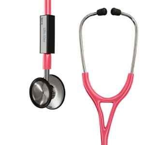 Lifeline Stainless Steel Pink Single Side Diaphragm Chest Piece Stethoscope with 2 Way Tube, STH006-PNK