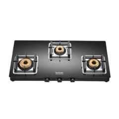 Hindware Arsenio 3B Glass Top Cooktop with 3 Brass Burner & Manual Ignition, CT 100229