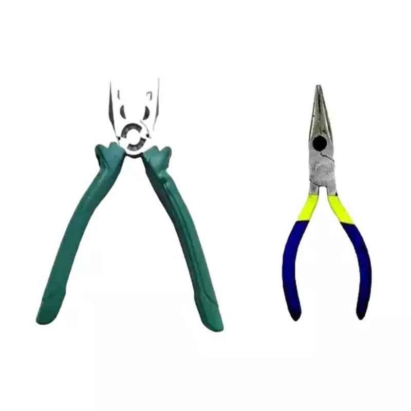 Sky Blue 2 Pcs 7.8 inch Lineman Plier Combo, SBE_PLIER_COMBO_MOD_01443