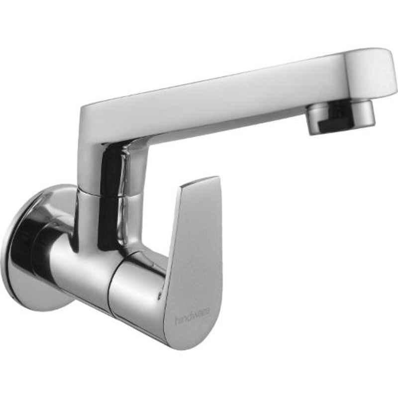 Hindware Element Chrome Wall Mounted Sink Cock with Swivel Casted Spout, F360023CP