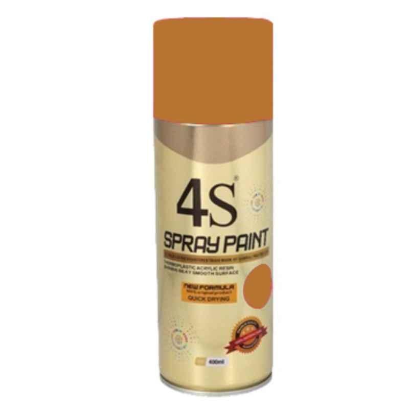 4S 400ml Copper Aerosol Acrylic Spray Paint, 4S481 (Pack of 24)