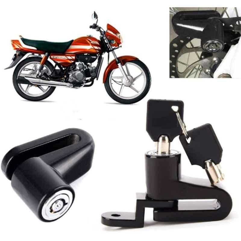 Auto Pearl Steel Black Heavy Duty Anti-Theft Disc Brake Lock for HF Deluxe, Lock_240