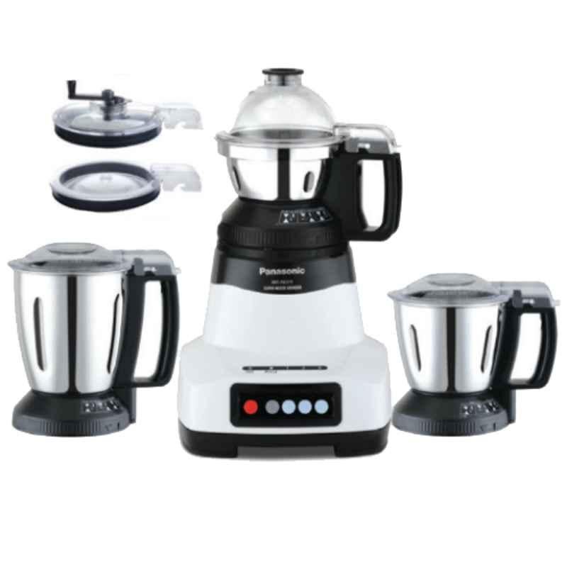 Panasonic Monster 750W White Mixer Grinder with 3 Stainless Steel Jars, MX-AE 375