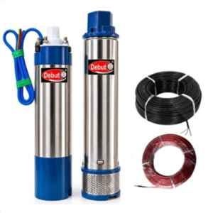 Debut 1.5HP 1.1kW 32mm 12 Stage Submersible Pump with Safety Wire & Cable