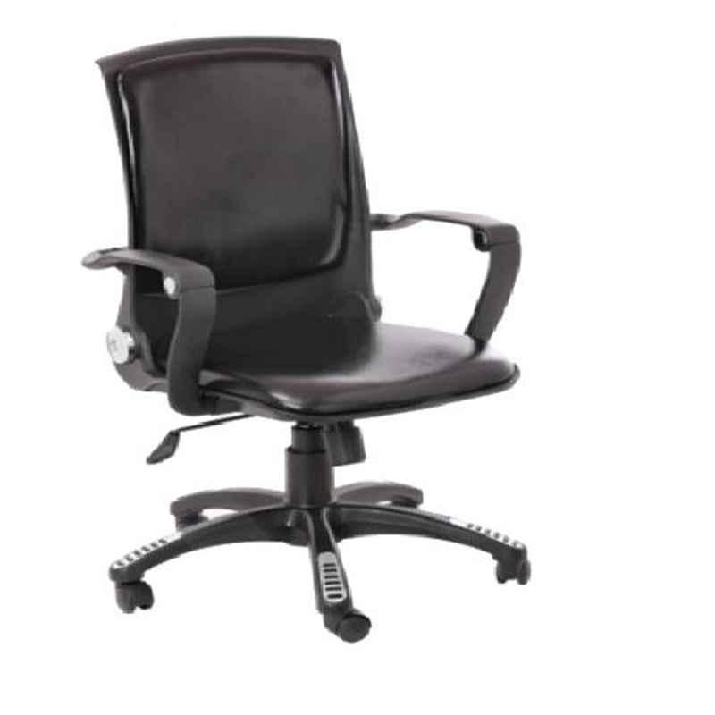 VJ Interior Polypropylene & Upholstery Leatherette Visitor Chair, VJ-818 (A-859)