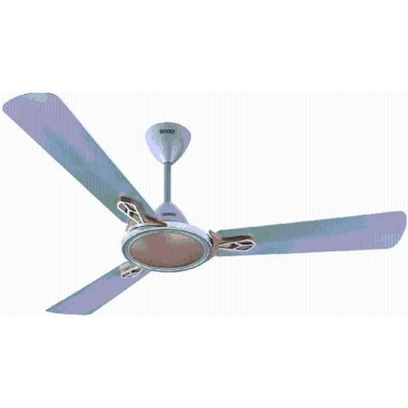 Usha Striker Neo 55W 380rpm 1 Star Aluminium Grey & Brown Copper Winding Ceiling Fan, Sweep: 1200 mm