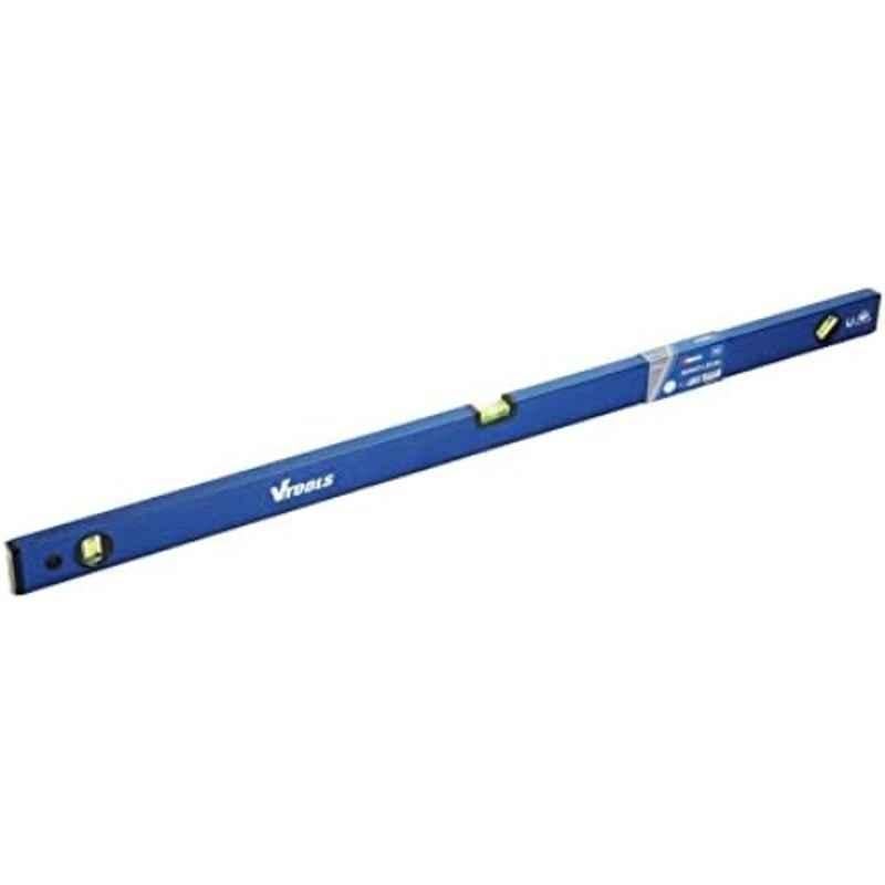 VTOOLS 1000mm Blue Aluminium & Acrylic Shock Resistant Magnetic Spirit Level, VT2132