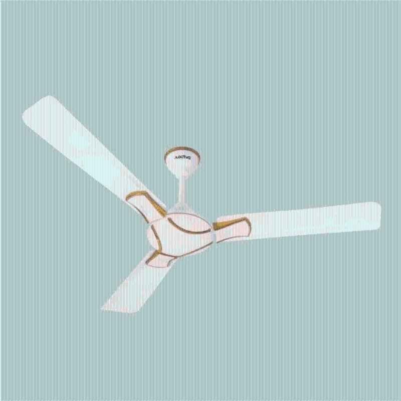 Activa Corolla 50W 390rpm 3 Blade Pearl Ivory Ceiling Fan with 2 Years Warranty, Sweep: 1200 mm