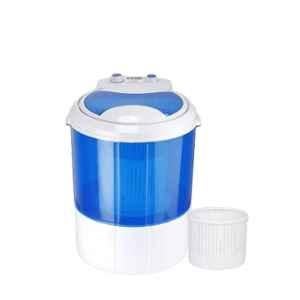 Hilton 3kg 190W ABS Blue Semi Automatic Single Tub Washing Machine with Spin Dryer Portable Single Tub Washer