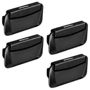 Plantex 3 inch Zinc Black Drawer Kadi for Home & Office, APS-DTK-295 (Pack of 4)