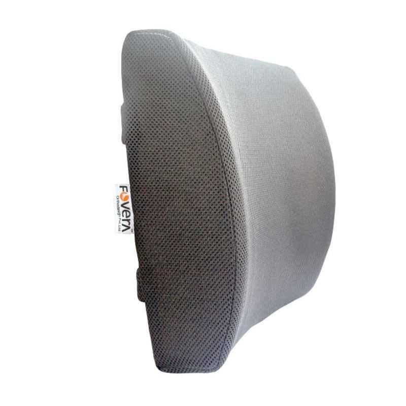 Fovera FO12 Grey Orthopedic Lumbar Support Memory Foam Cushion