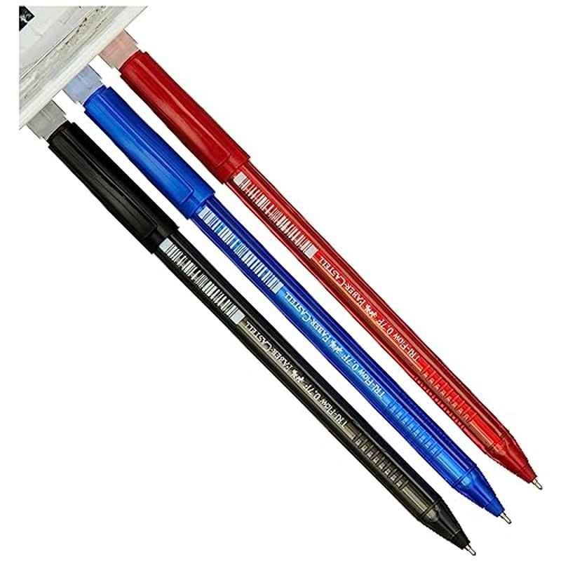 Faber-Castell Tri-flow 10 Pcs 0.7mm Ball Pen Set, 340790