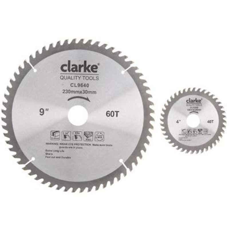 Clarke Circular Saw Blade Wood (Tct)-7x60 Teethx30mm Bore Dia With 16mm Reduction Ring