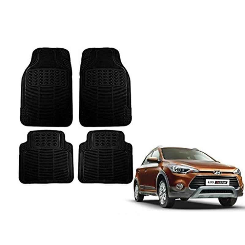 Kozdiko 4 Pcs Black Rubber Car Mat Set for Hyundai i20