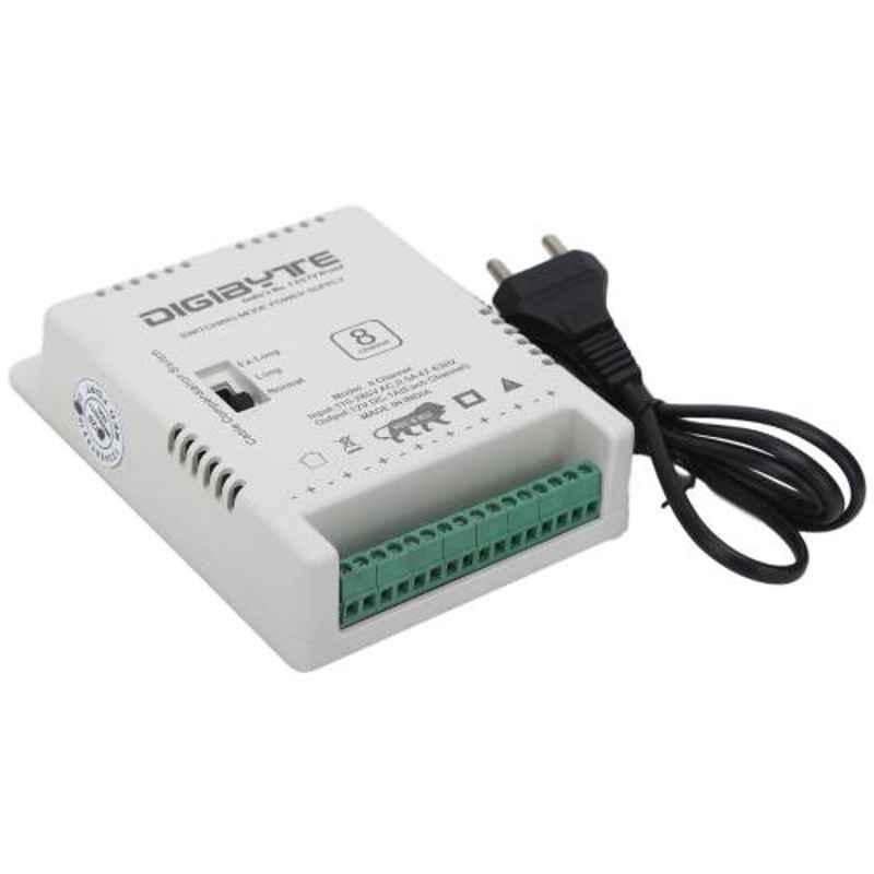 Digibyte 8 Channel Multi Port CCTV Power Supply SMPS, DB-PS-8MP