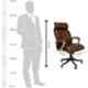 Veeshna Polypack Fabric Brown High Back Office Executive Chair, CRH-1038