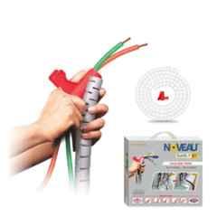 Noveau Safe-T-1ST 34mm 1.5mm Virgin HDPE Transparent Cable Zipper with Colour Box, NSFZ34TP1105