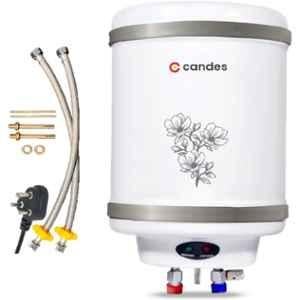 Candes Perfecto 15 Litre 2000W Metal White & Grey Storage Water Geyser