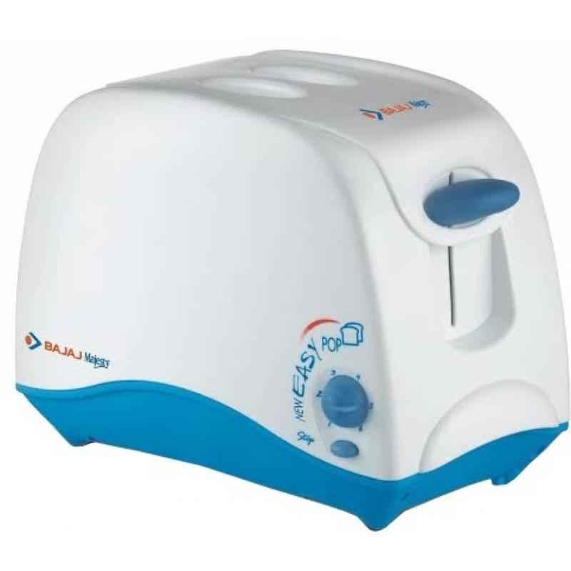 Bajaj Majesty New Easy White & Blue Pop Up Toaster