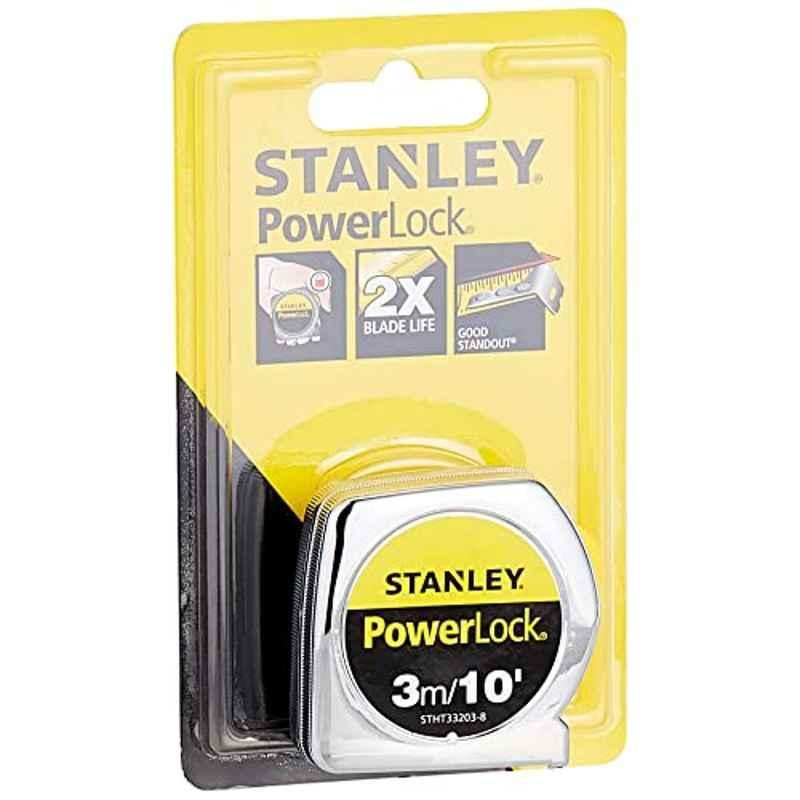 Stanley Powerlock 3m Stainless Steel Measuring Tape, 33-231S