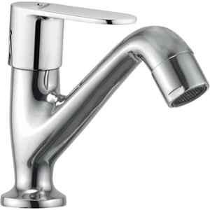 Cliquin Desire Opal Brass Chrome Silver Deck Mounted Pillar Cock Faucet