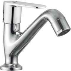 Cliquin Desire Opal Brass Chrome Silver Deck Mounted Pillar Cock Faucet