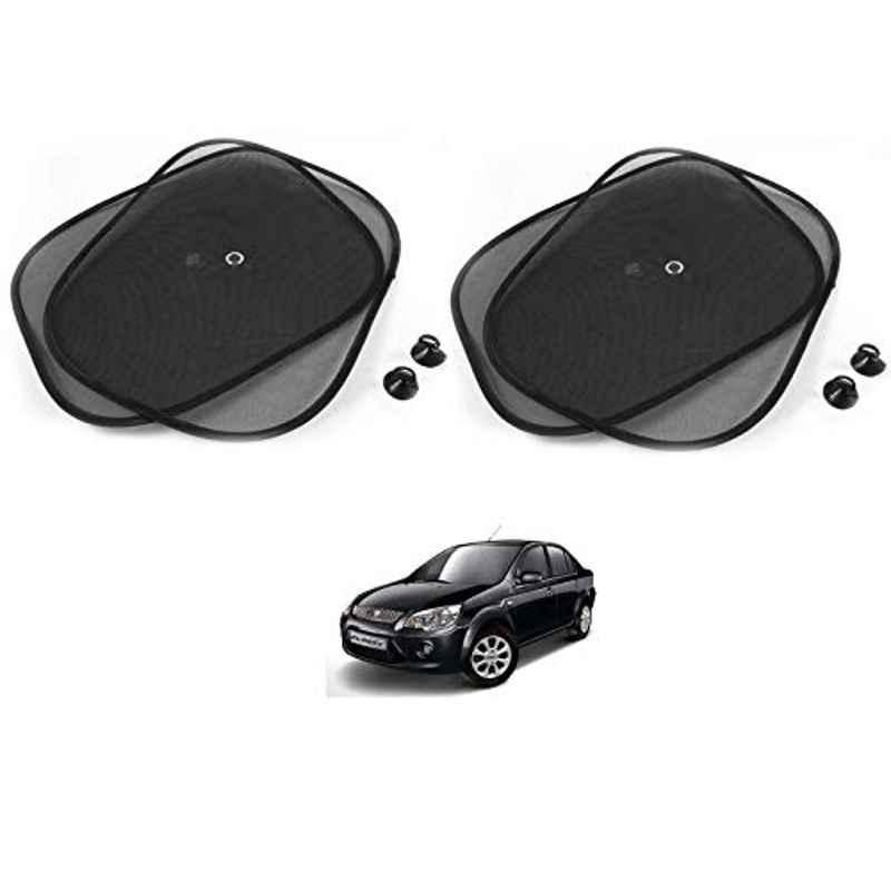 Kozdiko 4 Pcs Black Chipokoo Car Window Sunshade Curtain Set for Ford Fiesta Classic, koz_79221