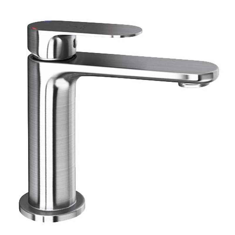 Jaquar Opal Prime Stainless Steel	 Single Lever Basin Mixer with 450mm Braided Hose, OPP-SSF-15011BPM