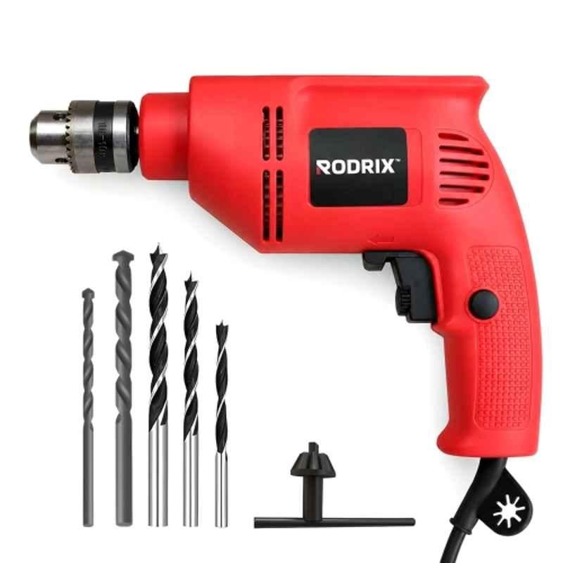 Rodrix 400W 2800rpm Electric Drill Machine with Variable Speed Control, Forward & Reverse Function & Copper Armature