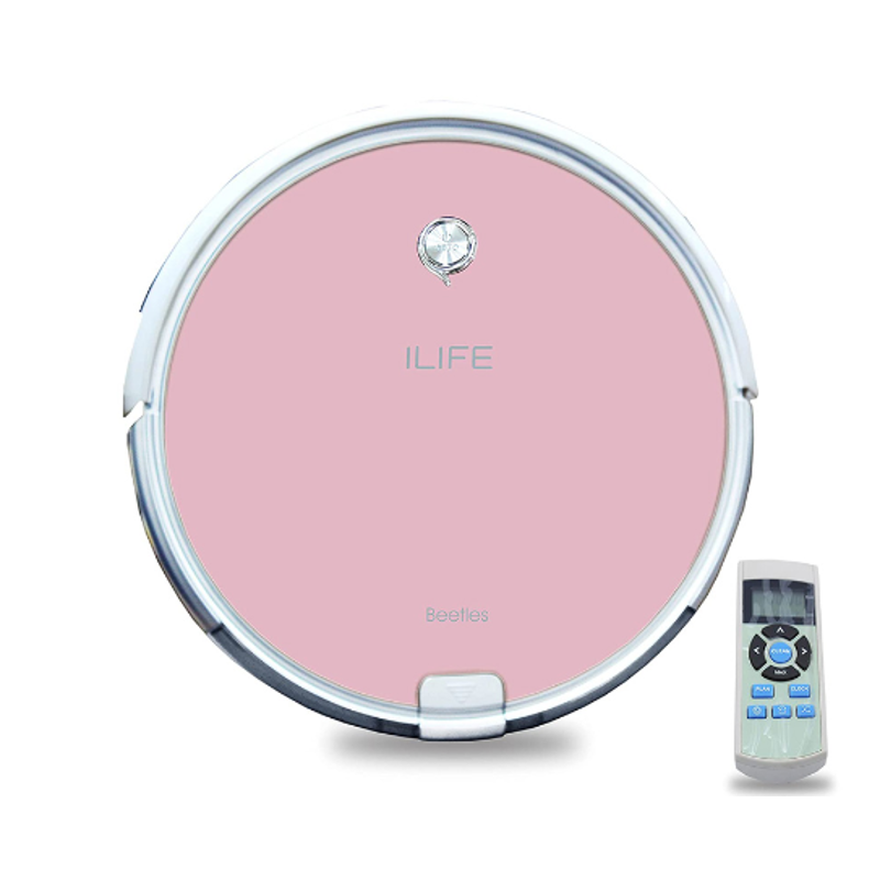 ILife 0.3L Wet and Dry Smart Robotic Pink Vacuum Cleaner, X620
