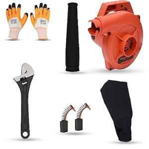 Walkers 800W Plastic Red Electric Air Blower with Carbon Brushes, Gloves & 8 inch Adjustable Wrench, WKCB319