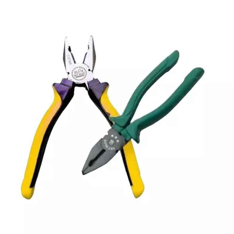 Sky Blue 8 inch Stainless Steel Lineman Plier, SBE373 (Pack of 2)