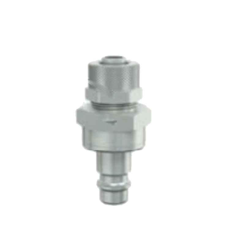 Ludecke ESN9SQAB 9x12mm Single Shut Off Industrial Quick Plug with Squeeze Nut Connect Coupling