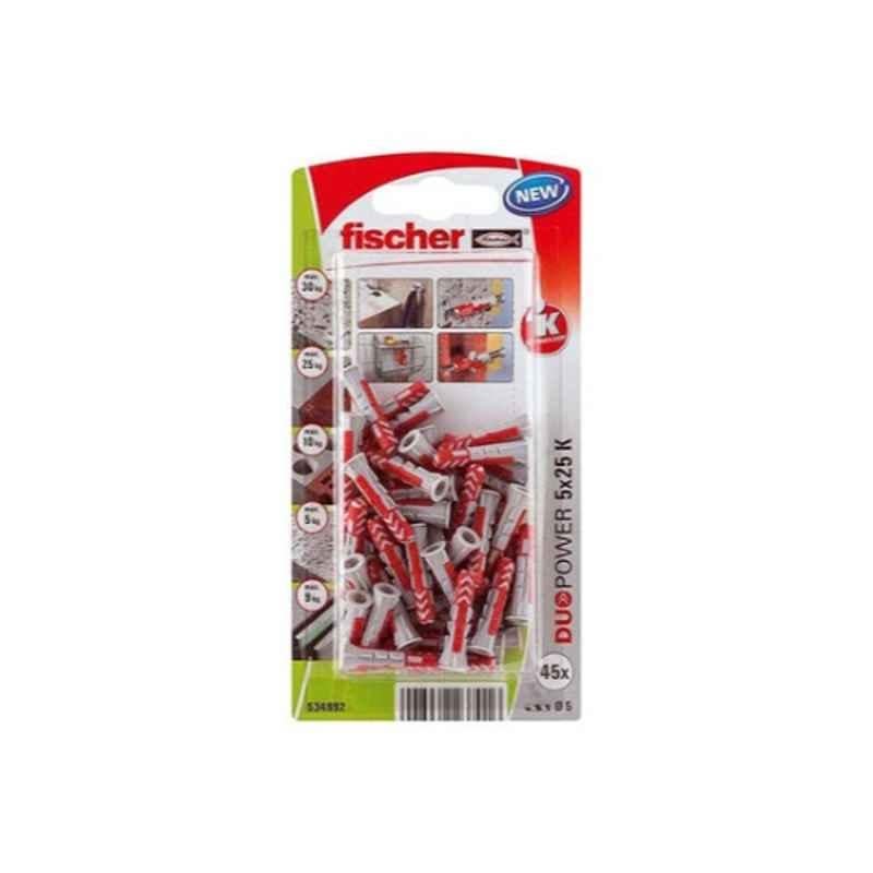 Fischer 534992 Red & Grey Expansion Plug (Pack of 20)