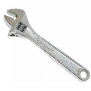 Eastman 8 inch Alloy Steel Fully Polished Chrome Plated Finish Adjustable Wrench, E-2050