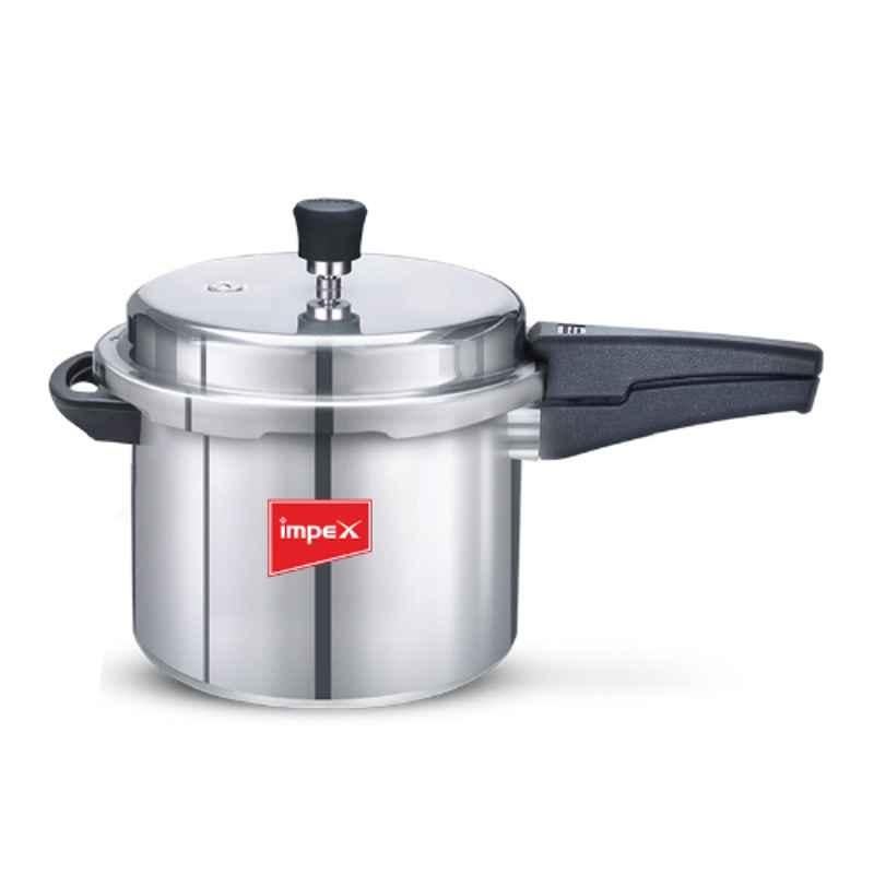 Impex 5L Aluminium Silver Pressure Cooker, ECO 5
