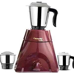 Butterfly Grand XL 500W Cheery Red Mixer Grinder with 3 Jars