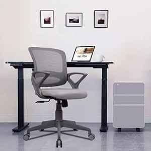 Rose Germany Mesh Grey Medium Back Ergonomic Chair