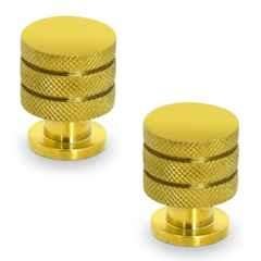 Plantex Knobs for Drawer/Drawer Knobs/Drawer knobs Handle/Pull-Push Knobs for Home/Office Drawers (Pack of 2) Gold