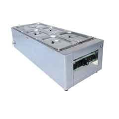 Adorma 24 Litre (1x8, 4x4) 1200W Heavy Gauge Stainless Steel SS304 Bain Marie with Water Tank, Drainage System & 1 Year Warranty, BM 24