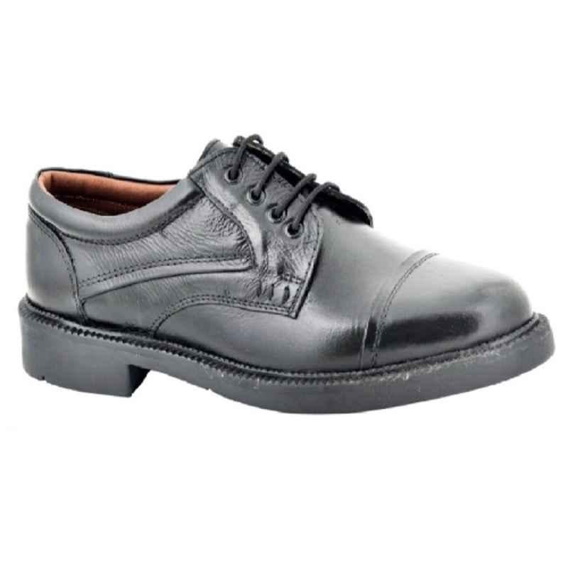 Vaultex VSI Breathable Genuine Leather Black Safety Shoes, Size: 43