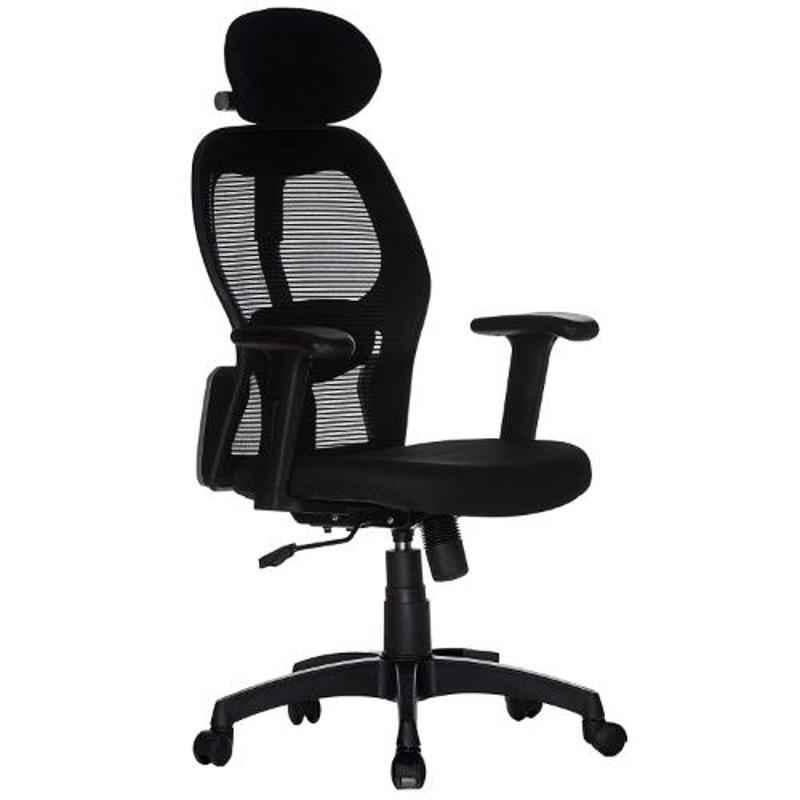 Teal Cosmos Mesh Black High Back Office Chair, 19001978