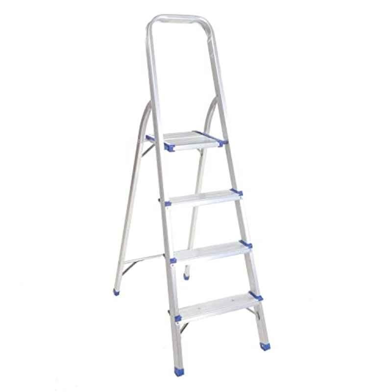4 Steps Aluminium Silver Ladder