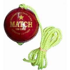 QUIT-X 7.62cm Leather Standard Red International Standard Hanging & Knocking Cricket Ball
