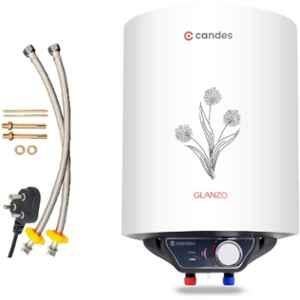 Candes Glanzo 25 Litre 2000W Metal White Storage Water Geyser