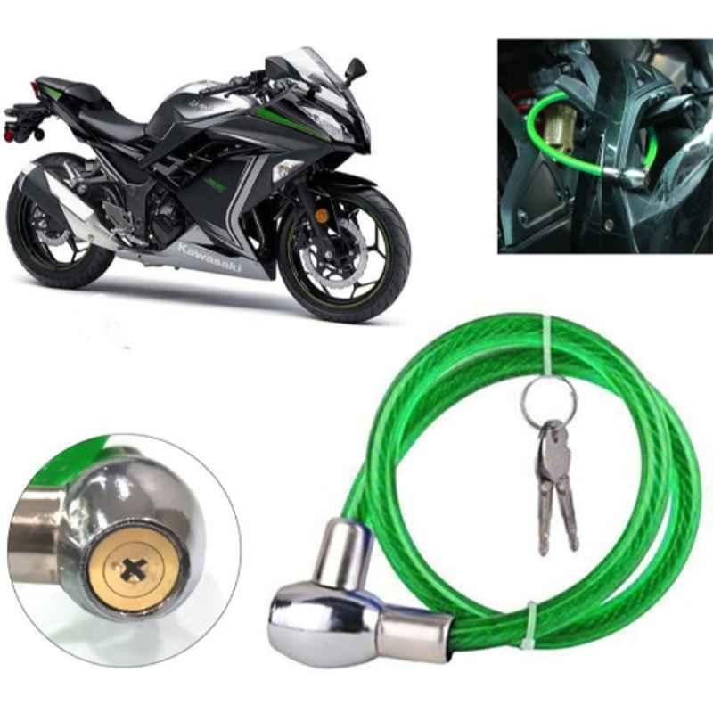 Auto Pearl PVC & Plastic Green Heavy Duty Cable Lock for 300 BS6, 318