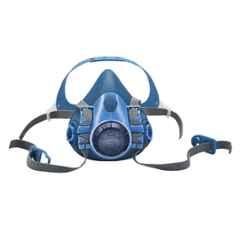 Udyogi Res-Protek 9000 Silicone Blue Half Face Mask for Twin Filters, Size: Medium