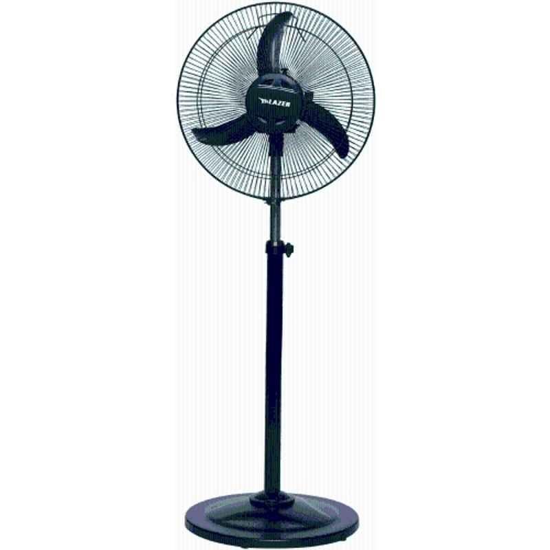 Lazer Force Neo OSC H/S 100W 2100rpm Metallic Black Pedestal Fan, Sweep: 400 mm