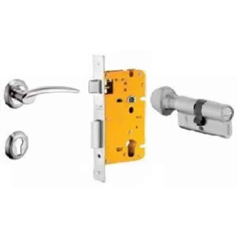 Dorset ML Series Letizia 60mm Stainless Steel Door Handle Lock Set with Coin & Knob, ML LET OR (Pack of 4)