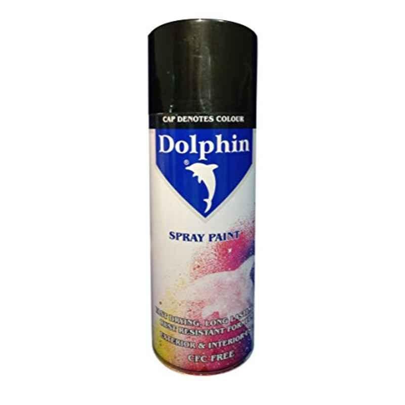 Dolphin 400ml Spray Black Gloss Industrial Garage Automobiles Paint